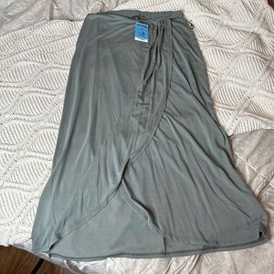 Sage Green Wrap Skirt